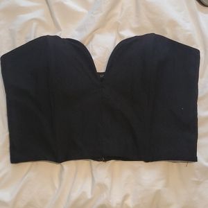 Black sexy crop top